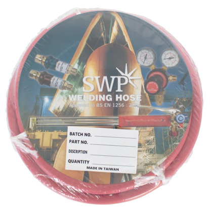 SWP Acetylene Hose Red c/w Fittings