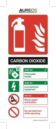 Show details for Fire extinguisher Carbon Dioxide 75mm X 200mm Photoluminescent
