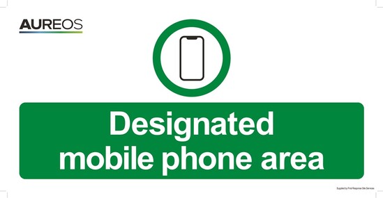 Picture of Designated mobile phone area 600mm X 300mm