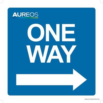 Show details for One Way Only Right Arrow 400mm X 400mm
