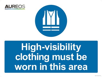Show details for Hi Visibility clothing must be worn 1200mm x 900mm 