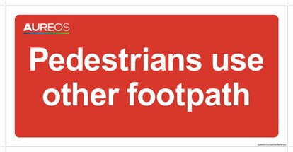 Show details for Pedestrians Use Other Footpath 600mm X 300mm