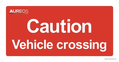 Show details for Caution - Vehicle Crossing 600mm X 300mm