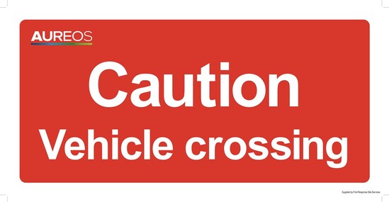 Picture of Caution - Vehicle Crossing 600mm X 300mm