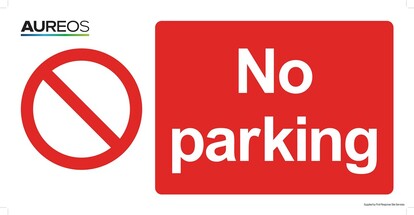 Show details for No parking 600mm X 300mm
