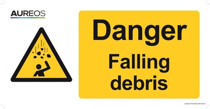 Show details for Danger - Falling Debris 600mm X 300mm