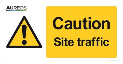 Show details for Caution - Site Traffic 600mm X 300mm