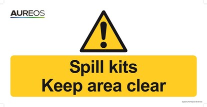 Show details for Spill kits - Keep area clear 600mm X 300mm