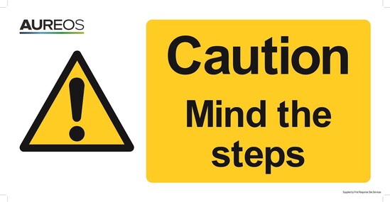 Picture of Caution - Mind the steps 600mm X 300mm