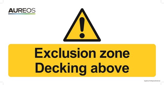 Picture of Exclusion zone - Decking above 600mm X 300mm