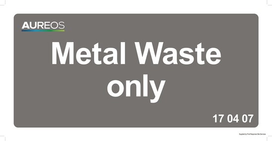 Picture of Metal Waste only - 600mm X 300mm