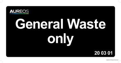 Show details for General Waste only - 600mm X 300mm