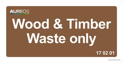 Show details for Wood and Timber waste only - 600mm X 300mm
