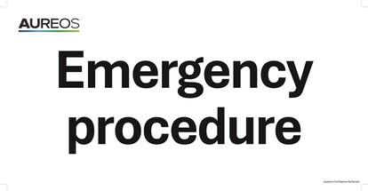 Show details for Emergency procedure 600mm X 300mm